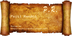 Peitl Renátó névjegykártya
